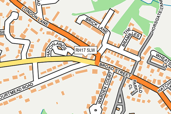 RH17 5LW map - OS OpenMap – Local (Ordnance Survey)