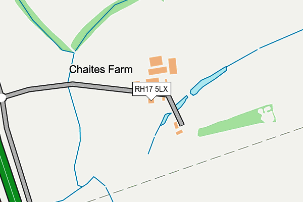 RH17 5LX map - OS OpenMap – Local (Ordnance Survey)