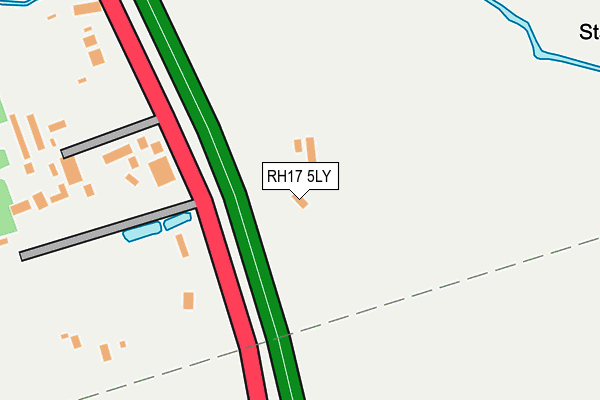 RH17 5LY map - OS OpenMap – Local (Ordnance Survey)