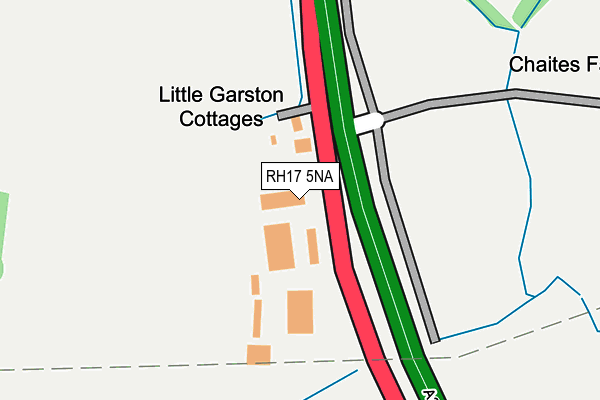 RH17 5NA map - OS OpenMap – Local (Ordnance Survey)