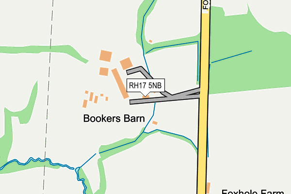 RH17 5NB map - OS OpenMap – Local (Ordnance Survey)