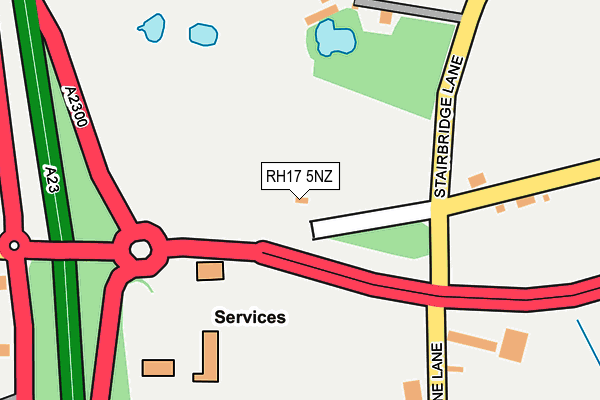 RH17 5NZ map - OS OpenMap – Local (Ordnance Survey)