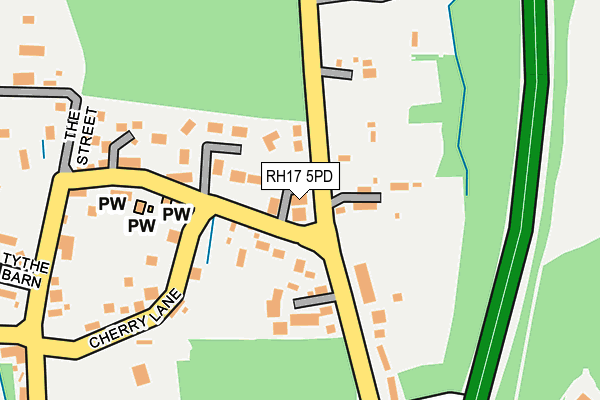 RH17 5PD map - OS OpenMap – Local (Ordnance Survey)