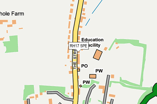 RH17 5PE map - OS OpenMap – Local (Ordnance Survey)