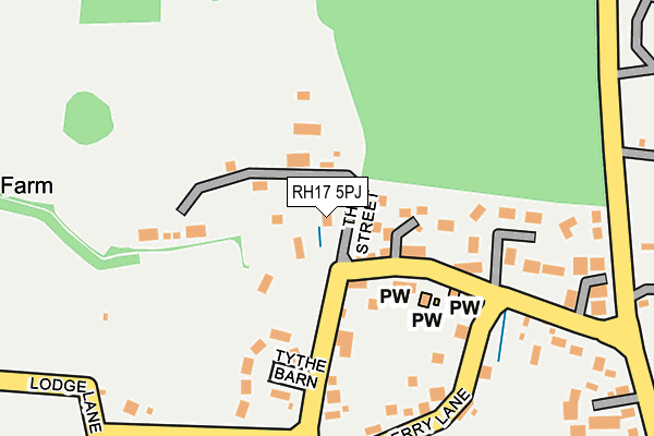 RH17 5PJ map - OS OpenMap – Local (Ordnance Survey)