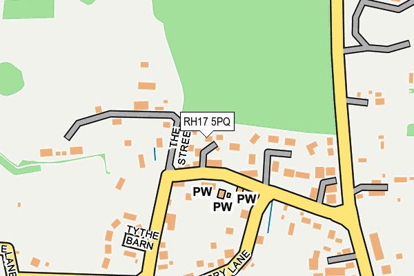 RH17 5PQ map - OS OpenMap – Local (Ordnance Survey)