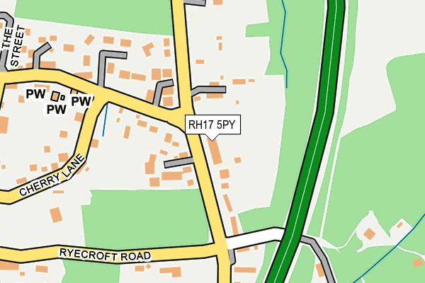 RH17 5PY map - OS OpenMap – Local (Ordnance Survey)