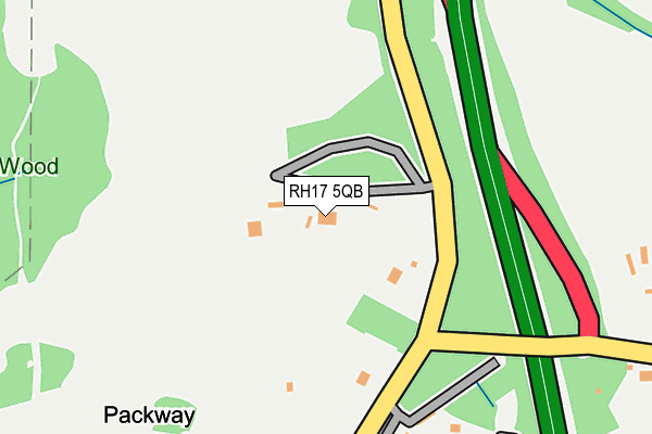 RH17 5QB map - OS OpenMap – Local (Ordnance Survey)