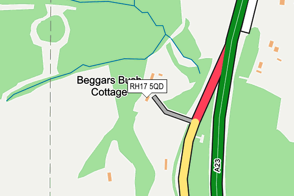 RH17 5QD map - OS OpenMap – Local (Ordnance Survey)