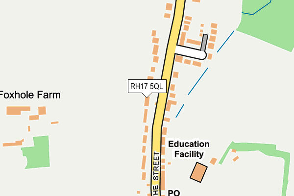 RH17 5QL map - OS OpenMap – Local (Ordnance Survey)
