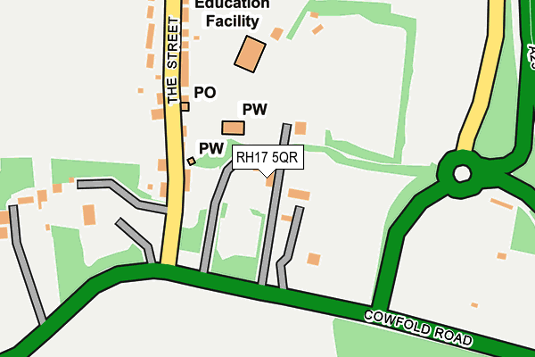 RH17 5QR map - OS OpenMap – Local (Ordnance Survey)