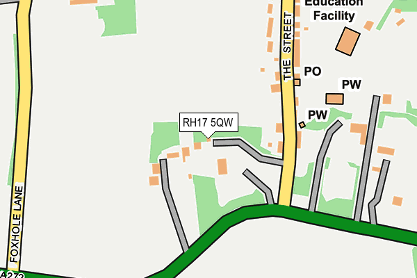 RH17 5QW map - OS OpenMap – Local (Ordnance Survey)