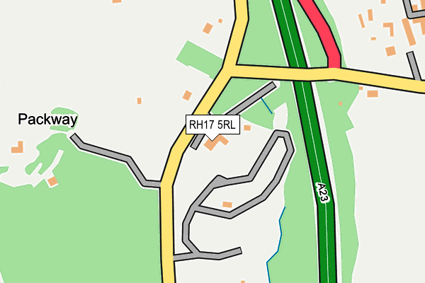RH17 5RL map - OS OpenMap – Local (Ordnance Survey)