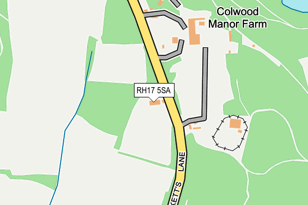 RH17 5SA map - OS OpenMap – Local (Ordnance Survey)