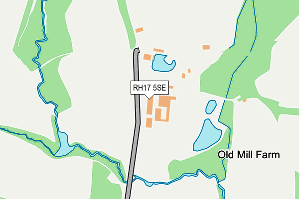 RH17 5SE map - OS OpenMap – Local (Ordnance Survey)