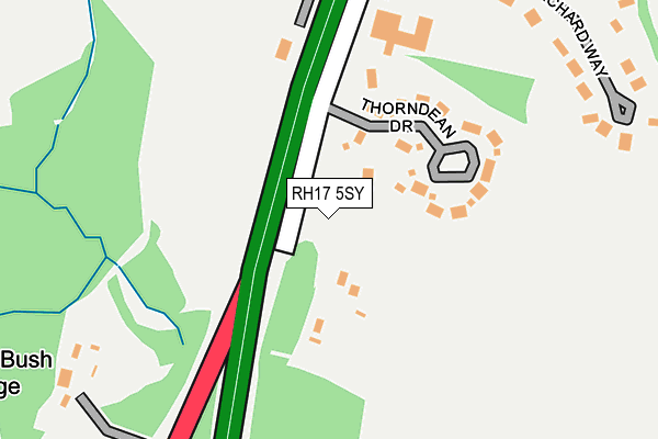 RH17 5SY map - OS OpenMap – Local (Ordnance Survey)