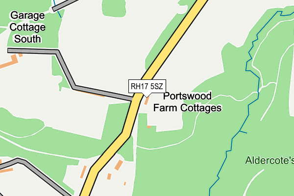 RH17 5SZ map - OS OpenMap – Local (Ordnance Survey)