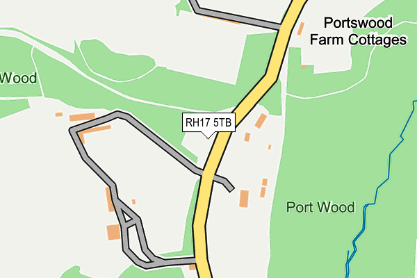 RH17 5TB map - OS OpenMap – Local (Ordnance Survey)