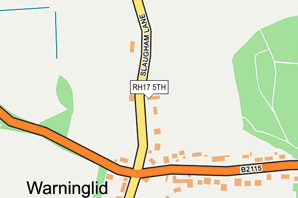 RH17 5TH map - OS OpenMap – Local (Ordnance Survey)
