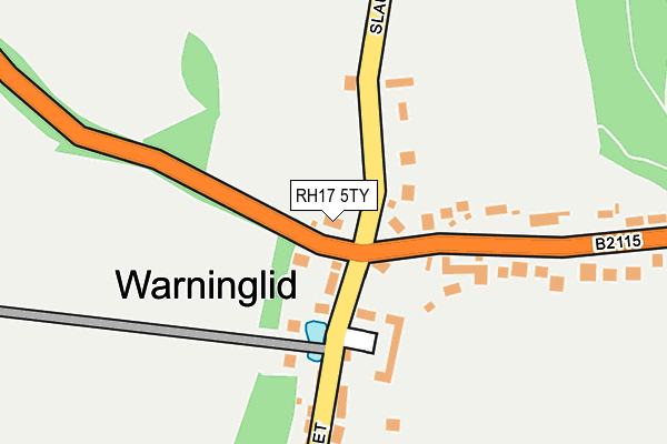 RH17 5TY map - OS OpenMap – Local (Ordnance Survey)