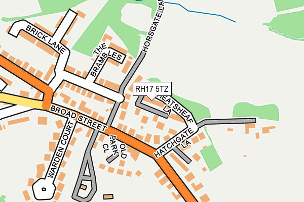 RH17 5TZ map - OS OpenMap – Local (Ordnance Survey)