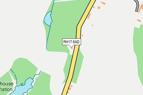 RH17 6AD map - OS OpenMap – Local (Ordnance Survey)