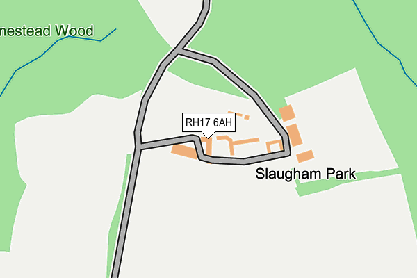 RH17 6AH map - OS OpenMap – Local (Ordnance Survey)