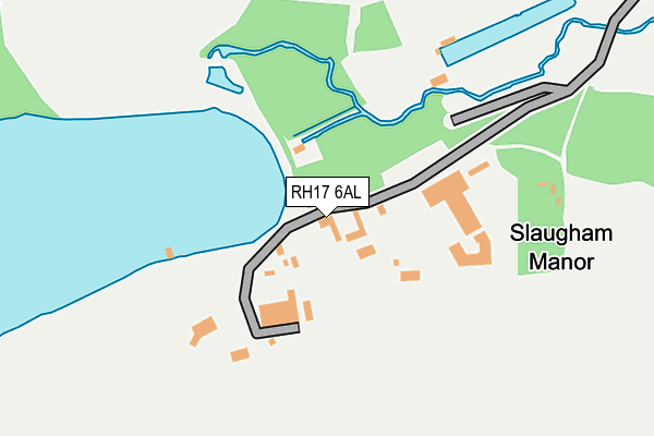 RH17 6AL map - OS OpenMap – Local (Ordnance Survey)