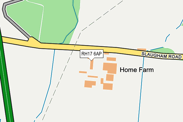 RH17 6AP map - OS OpenMap – Local (Ordnance Survey)