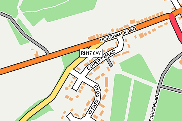 RH17 6AY map - OS OpenMap – Local (Ordnance Survey)