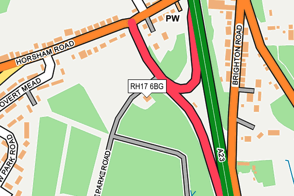 RH17 6BG map - OS OpenMap – Local (Ordnance Survey)