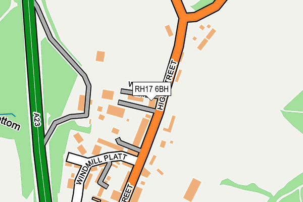 RH17 6BH map - OS OpenMap – Local (Ordnance Survey)