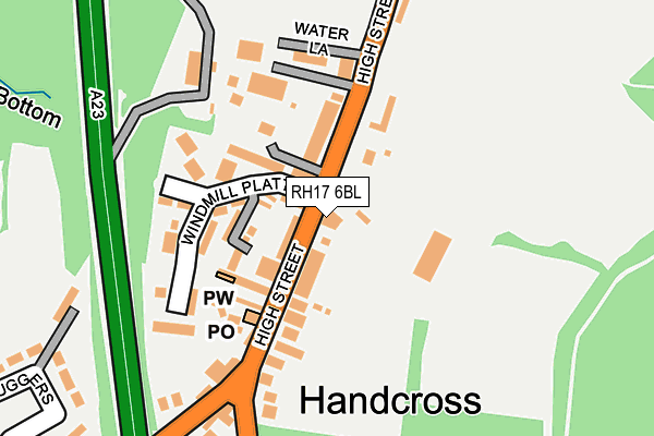 RH17 6BL map - OS OpenMap – Local (Ordnance Survey)