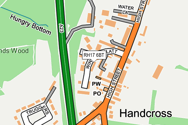 RH17 6BT map - OS OpenMap – Local (Ordnance Survey)