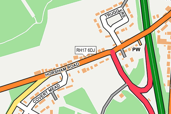 RH17 6DJ map - OS OpenMap – Local (Ordnance Survey)