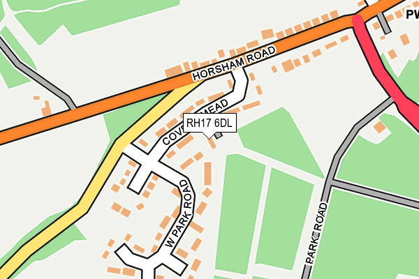 RH17 6DL map - OS OpenMap – Local (Ordnance Survey)