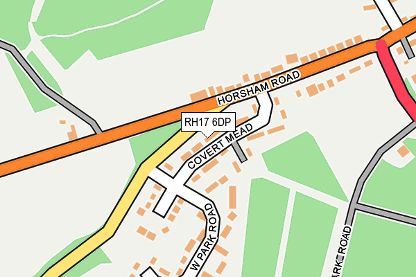 RH17 6DP map - OS OpenMap – Local (Ordnance Survey)