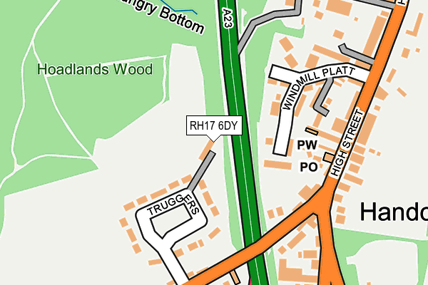 RH17 6DY map - OS OpenMap – Local (Ordnance Survey)