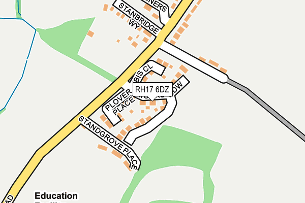 RH17 6DZ map - OS OpenMap – Local (Ordnance Survey)