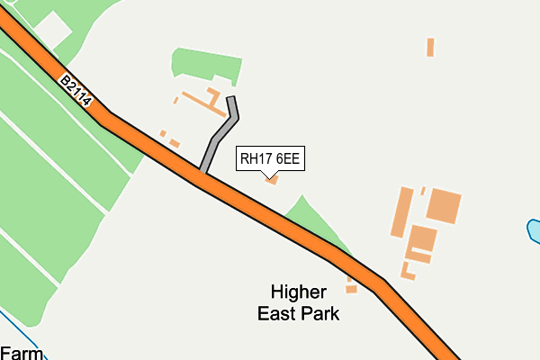 RH17 6EE map - OS OpenMap – Local (Ordnance Survey)