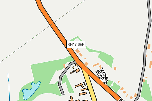 RH17 6EF map - OS OpenMap – Local (Ordnance Survey)