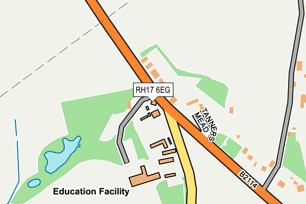 RH17 6EG map - OS OpenMap – Local (Ordnance Survey)