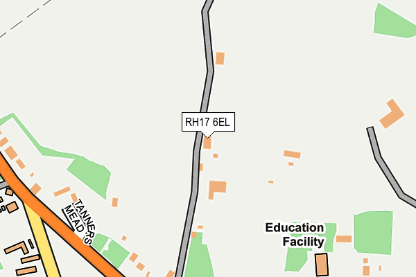 RH17 6EL map - OS OpenMap – Local (Ordnance Survey)
