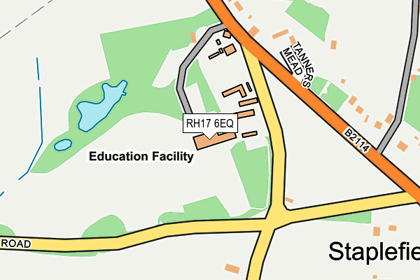 RH17 6EQ map - OS OpenMap – Local (Ordnance Survey)