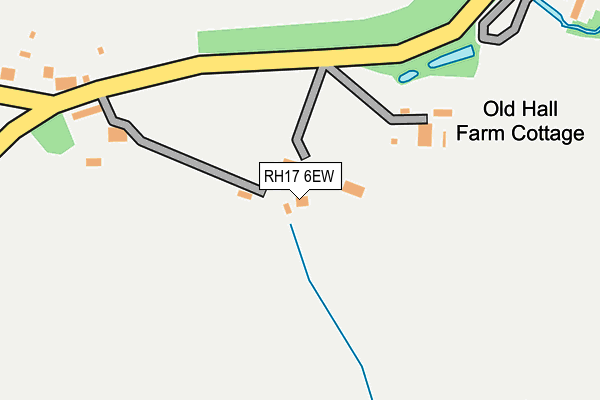 RH17 6EW map - OS OpenMap – Local (Ordnance Survey)