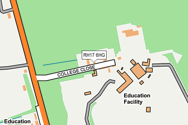 Map of COLLEGE CLOSE HANDCROSS MANAGEMENT COMPANY LIMITED at local scale