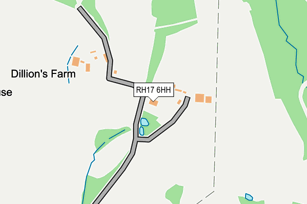 RH17 6HH map - OS OpenMap – Local (Ordnance Survey)