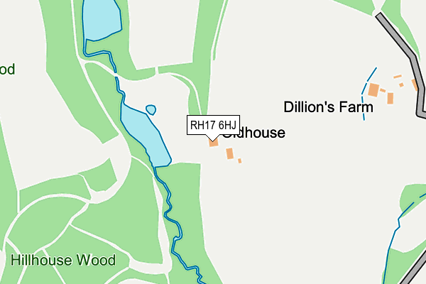 RH17 6HJ map - OS OpenMap – Local (Ordnance Survey)
