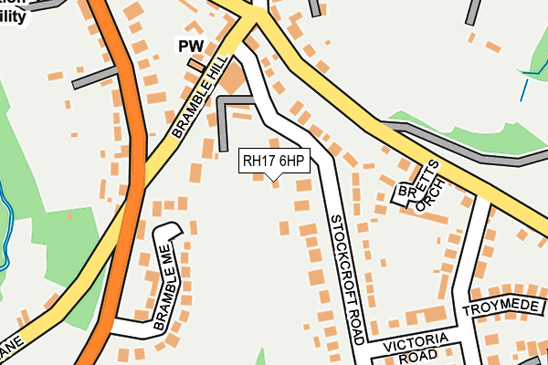 RH17 6HP map - OS OpenMap – Local (Ordnance Survey)