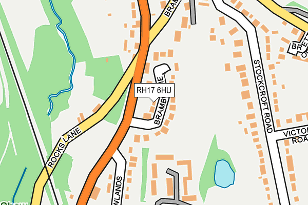 RH17 6HU map - OS OpenMap – Local (Ordnance Survey)